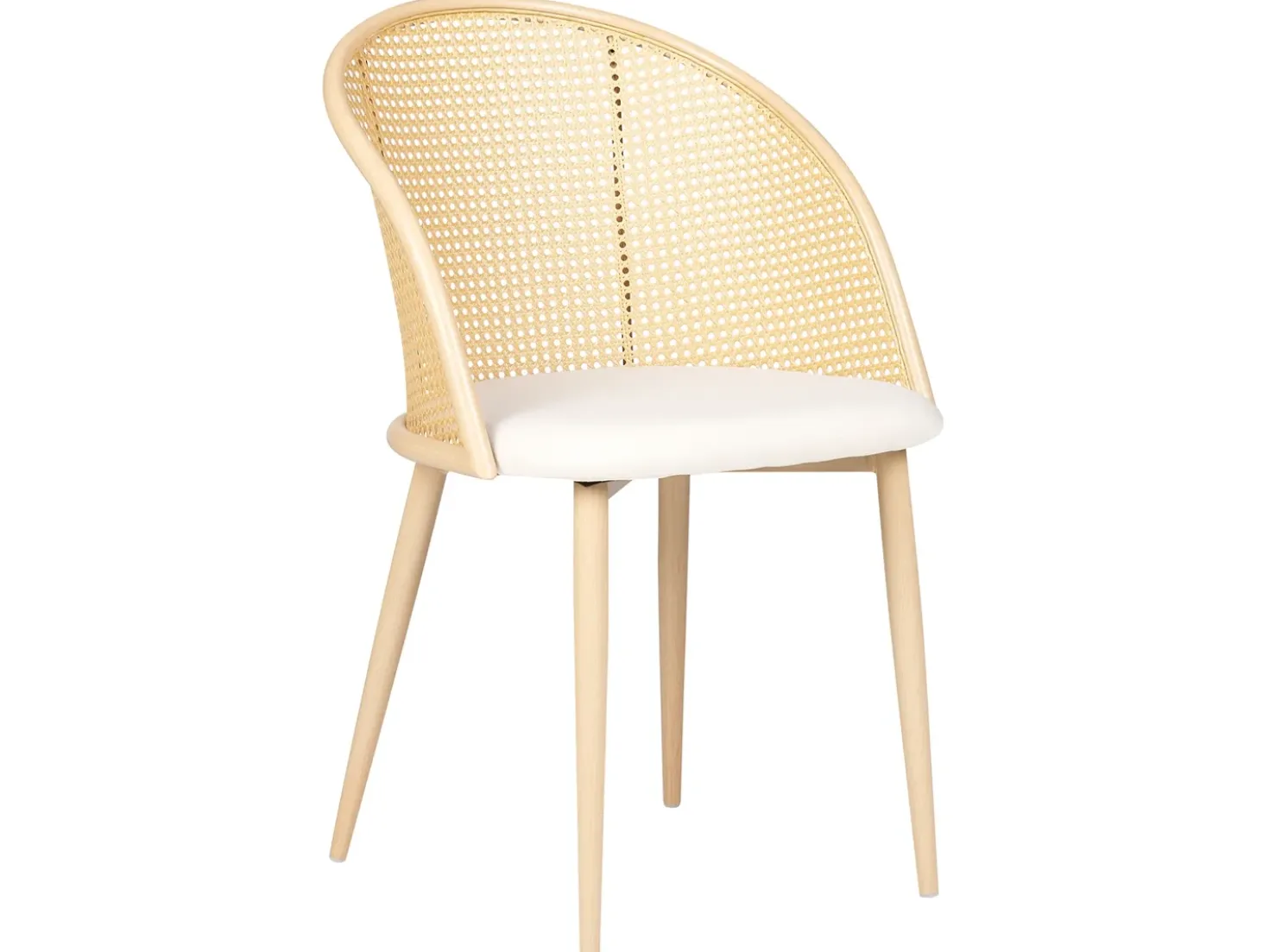 Set di 2 sedie da pranzo CORNELL Metallo Beige chiaro