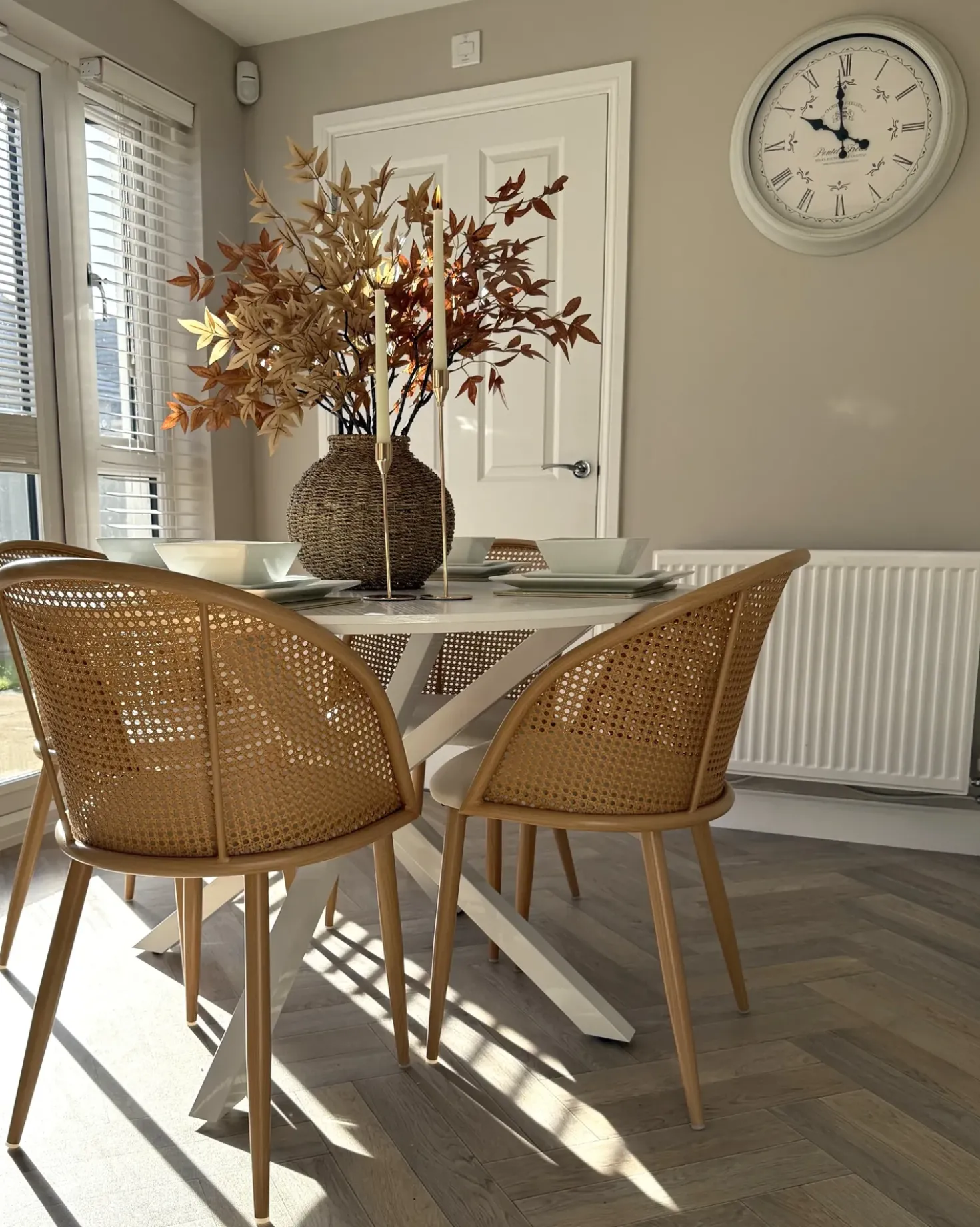 Set di 2 sedie da pranzo CORNELL Metallo Beige chiaro