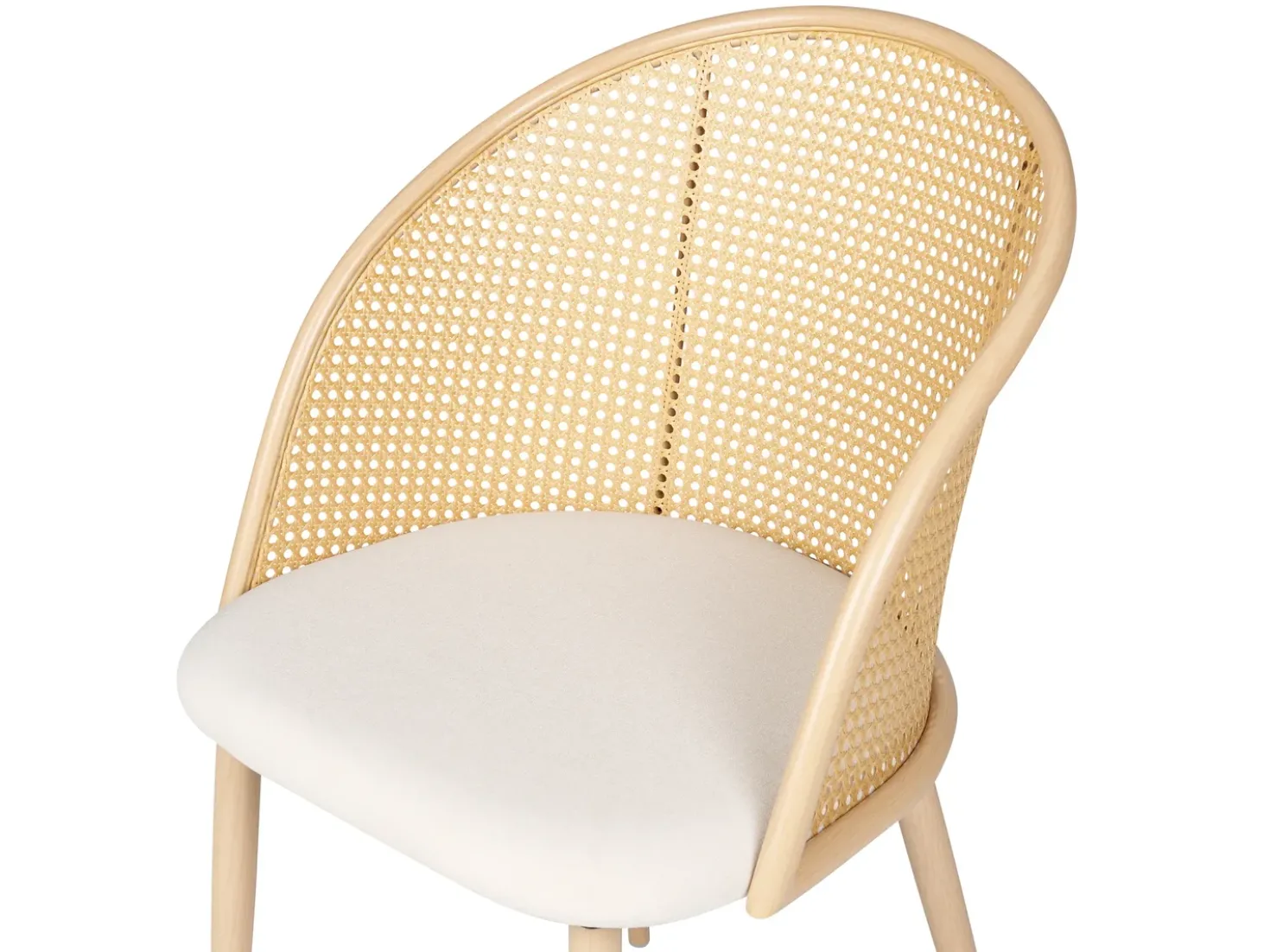 Set di 2 sedie da pranzo CORNELL Metallo Beige chiaro