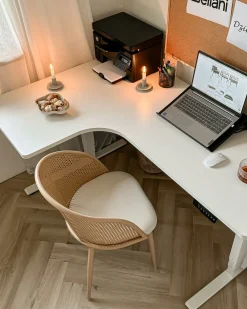 Set di 2 sedie da pranzo CORNELL Metallo Beige chiaro