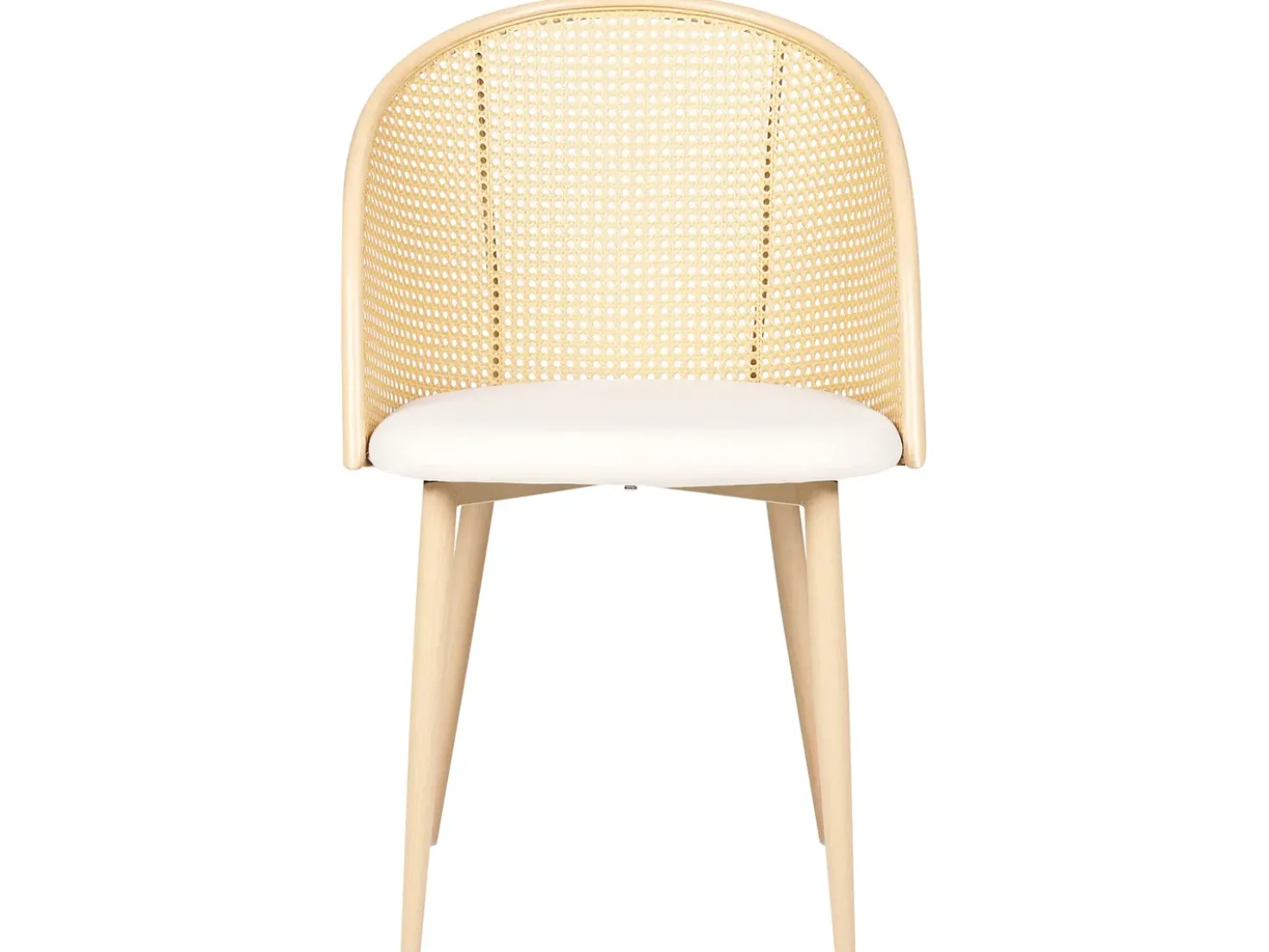 Set di 2 sedie da pranzo CORNELL Metallo Beige chiaro