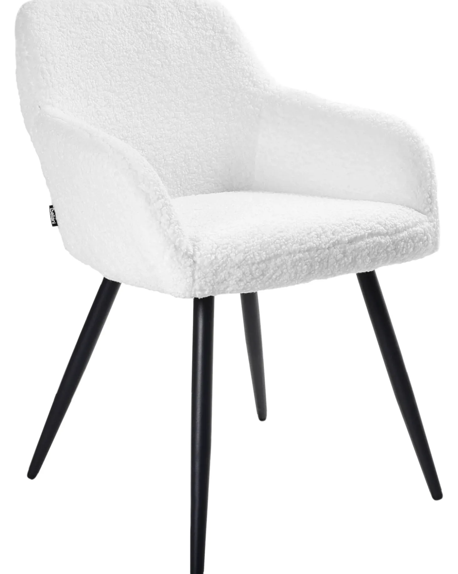 Set di 2 sedie da pranzo CASMALIA Bouclé Bianco sporco