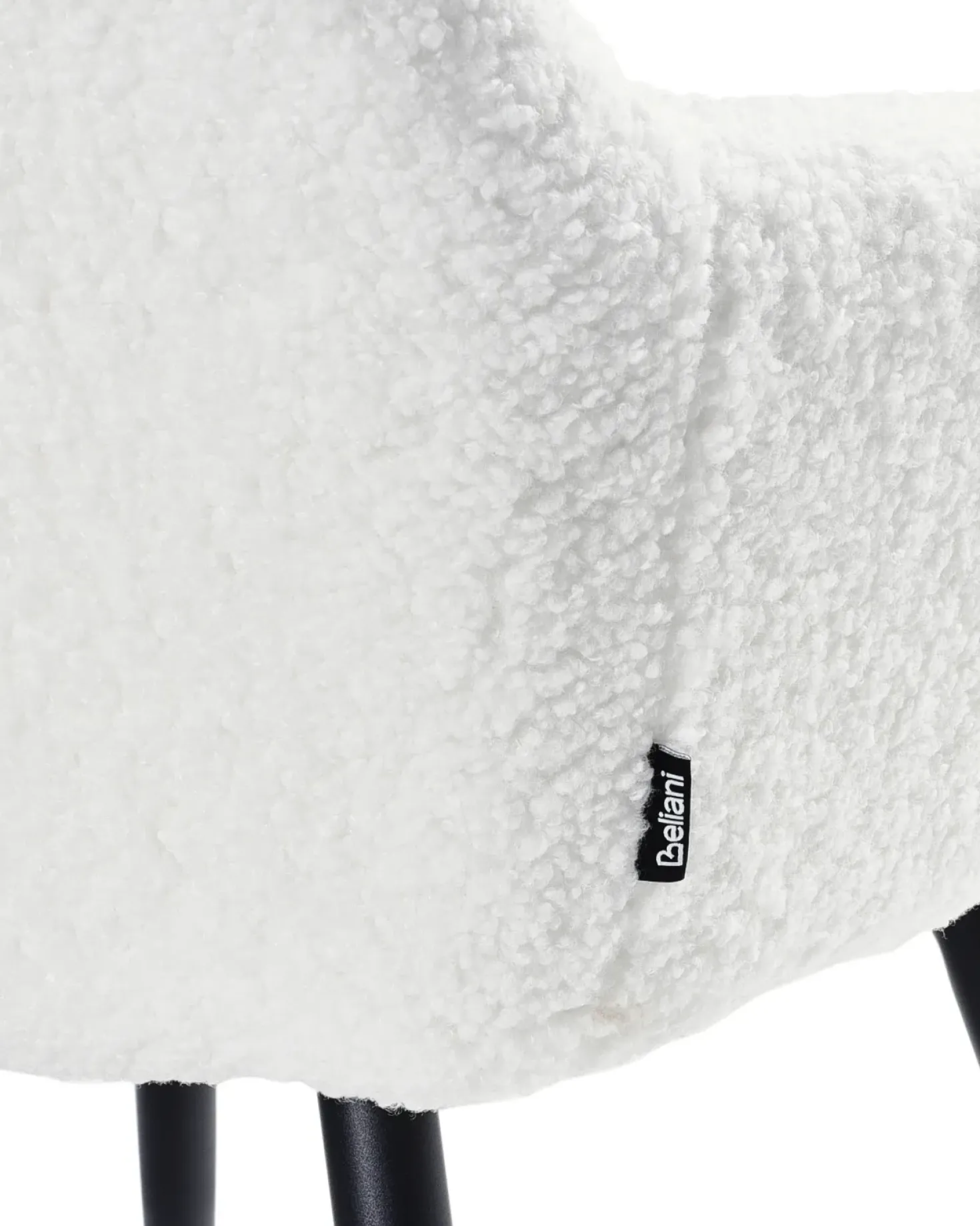 Set di 2 sedie da pranzo CASMALIA Bouclé Bianco sporco