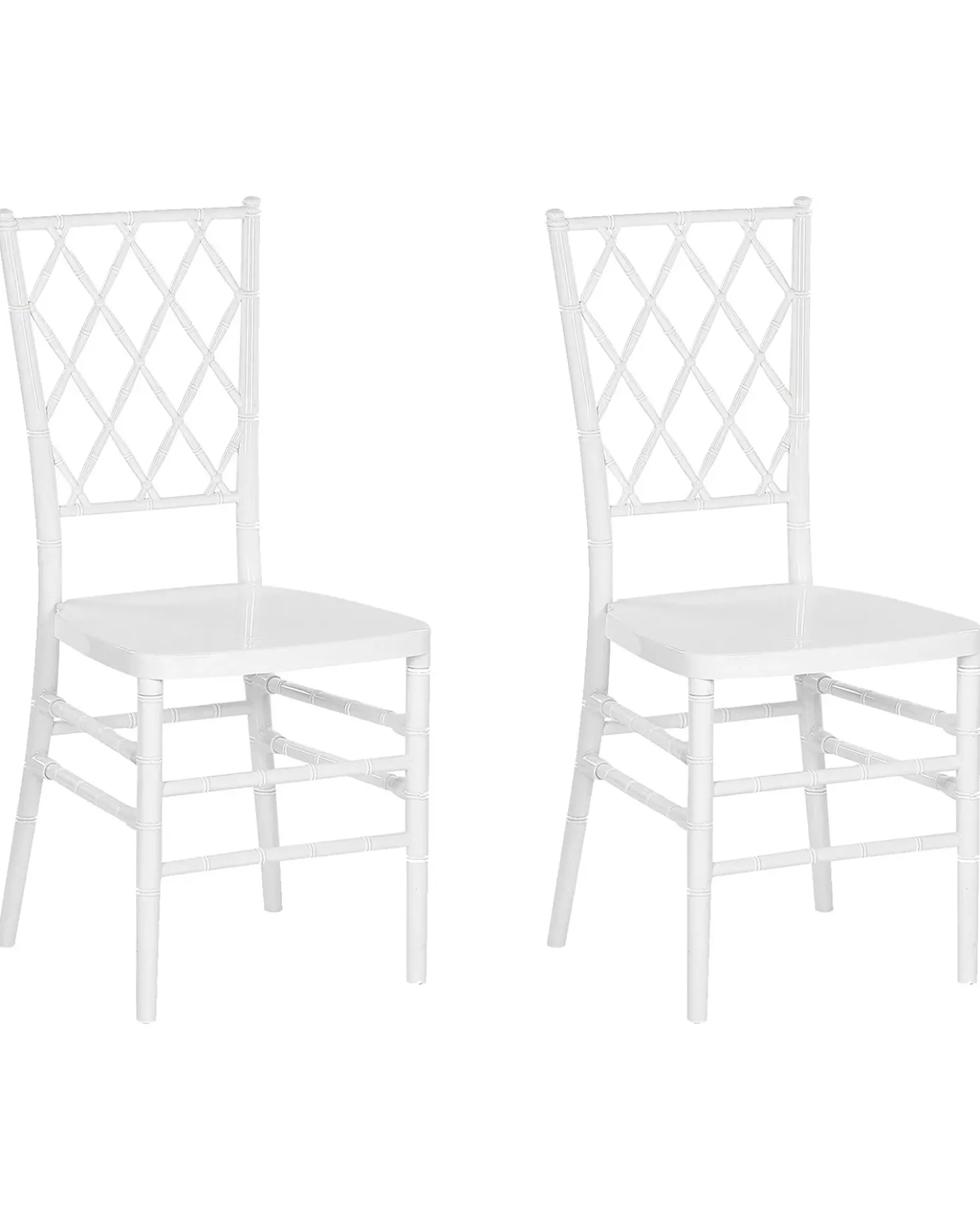 Set di 2 sedie da pranzo CLARION Bianco