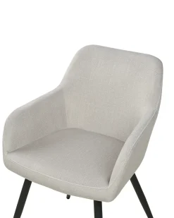 Set di 2 sedie da pranzo CASMALIA Velluto Tortora