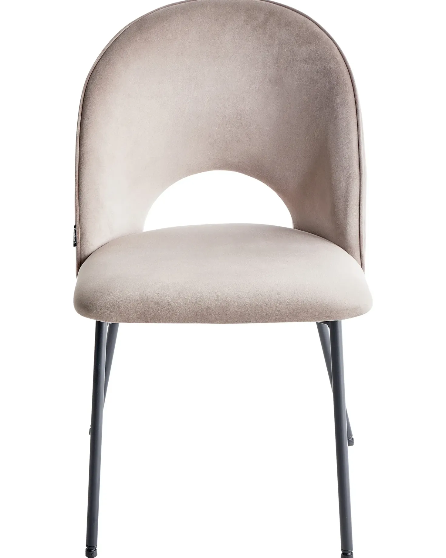 Set di 2 sedie da pranzo COVELO Velluto Tortora
