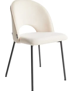 Set di 2 sedie da pranzo COVELO Tessuto Beige chiaro