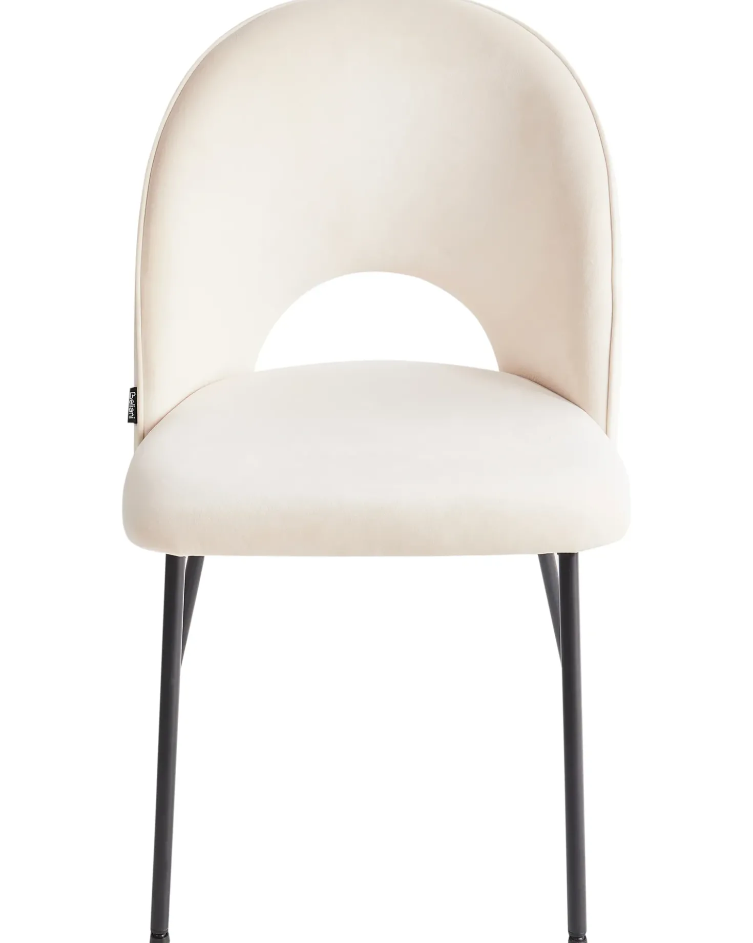Set di 2 sedie da pranzo COVELO Tessuto Beige chiaro
