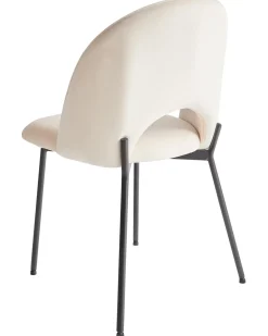Set di 2 sedie da pranzo COVELO Tessuto Beige chiaro