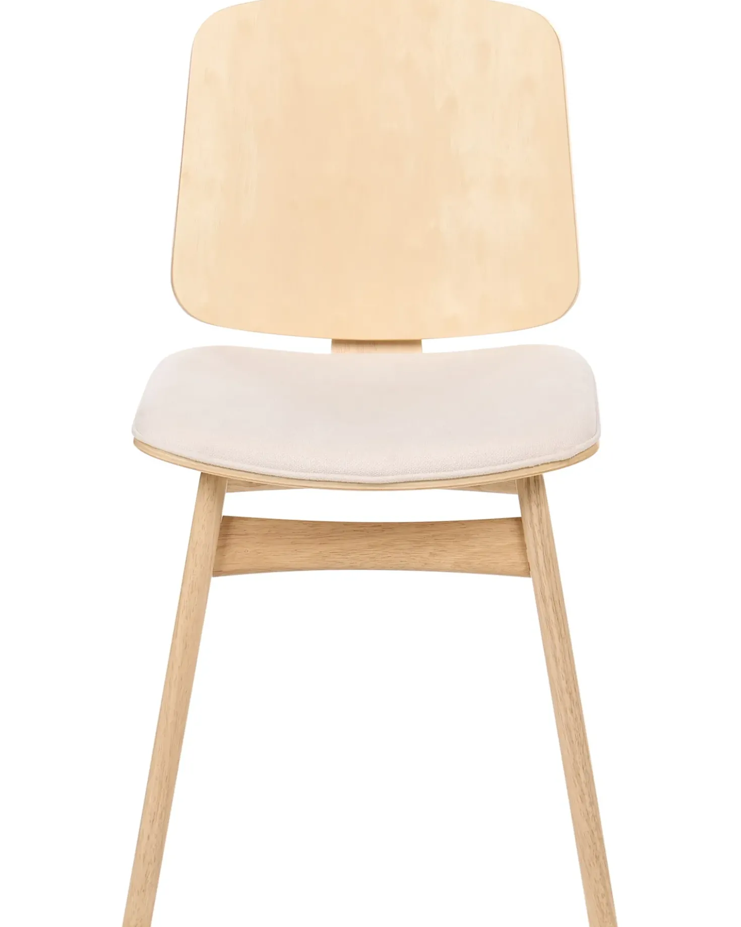 Set di 2 sedie da pranzo CHARLESTON Legno Marrone chiaro/Beige chiaro
