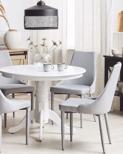 Set di 2 sedie da pranzo CAMINO Tessuto Grigio chiaro