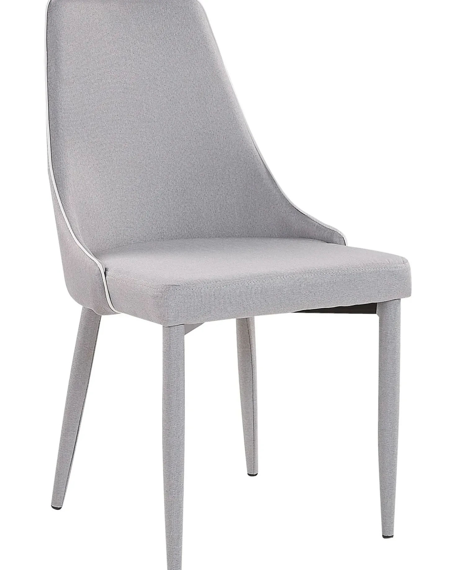 Set di 2 sedie da pranzo CAMINO Tessuto Grigio chiaro