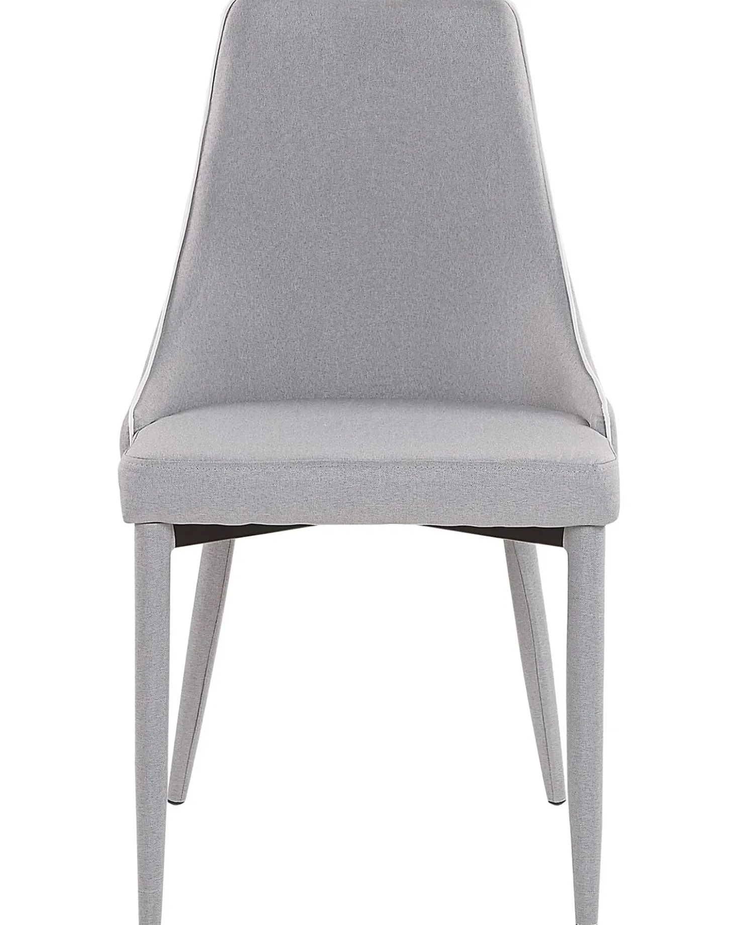Set di 2 sedie da pranzo CAMINO Tessuto Grigio chiaro