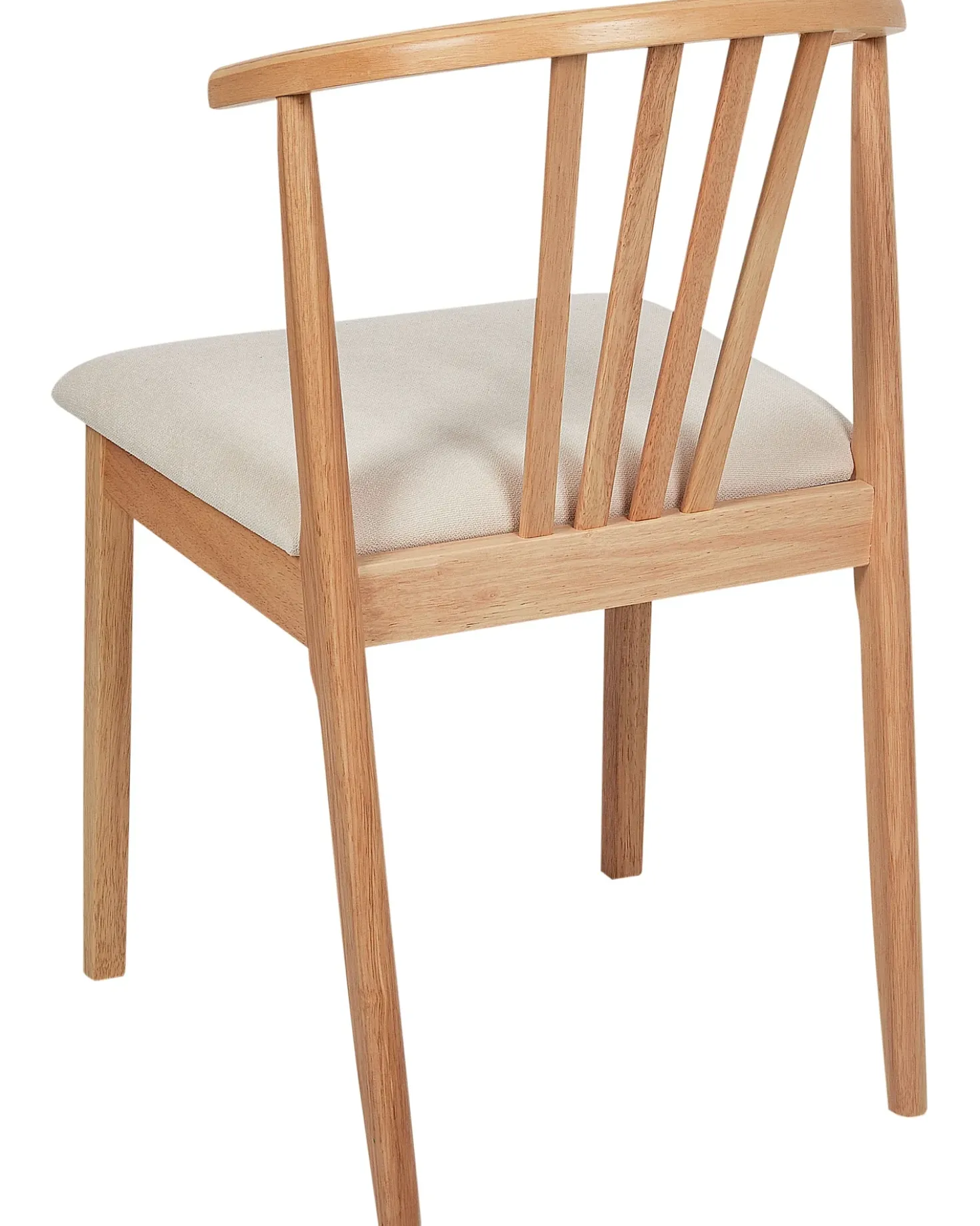 Set di 2 sedie da pranzo CRAIG Legno Marrone chiaro/Beige