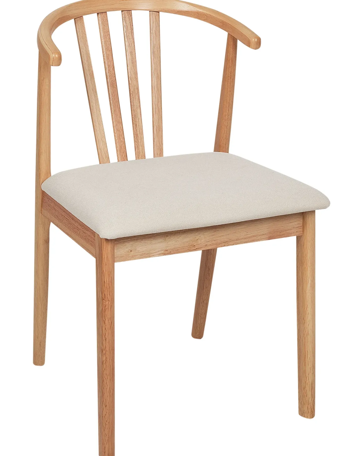 Set di 2 sedie da pranzo CRAIG Legno Marrone chiaro/Beige