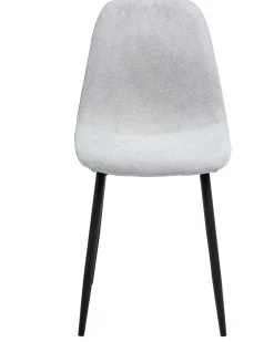 Set di 4 sedie da pranzo CRANDALL Tessuto Grigio chiaro