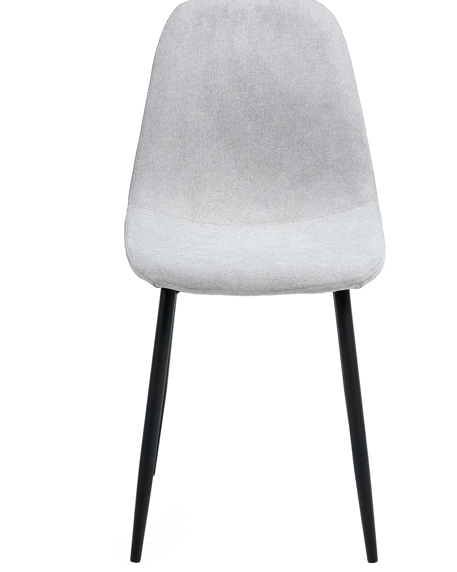 Set di 4 sedie da pranzo CRANDALL Tessuto Grigio chiaro