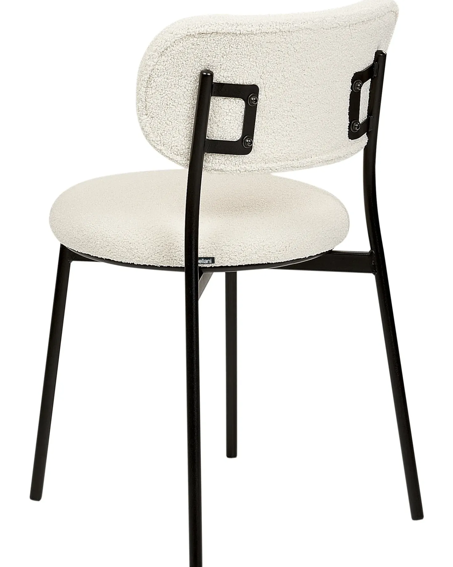 Set di 2 sedie da pranzo CASEY Bouclé Bianco sporco