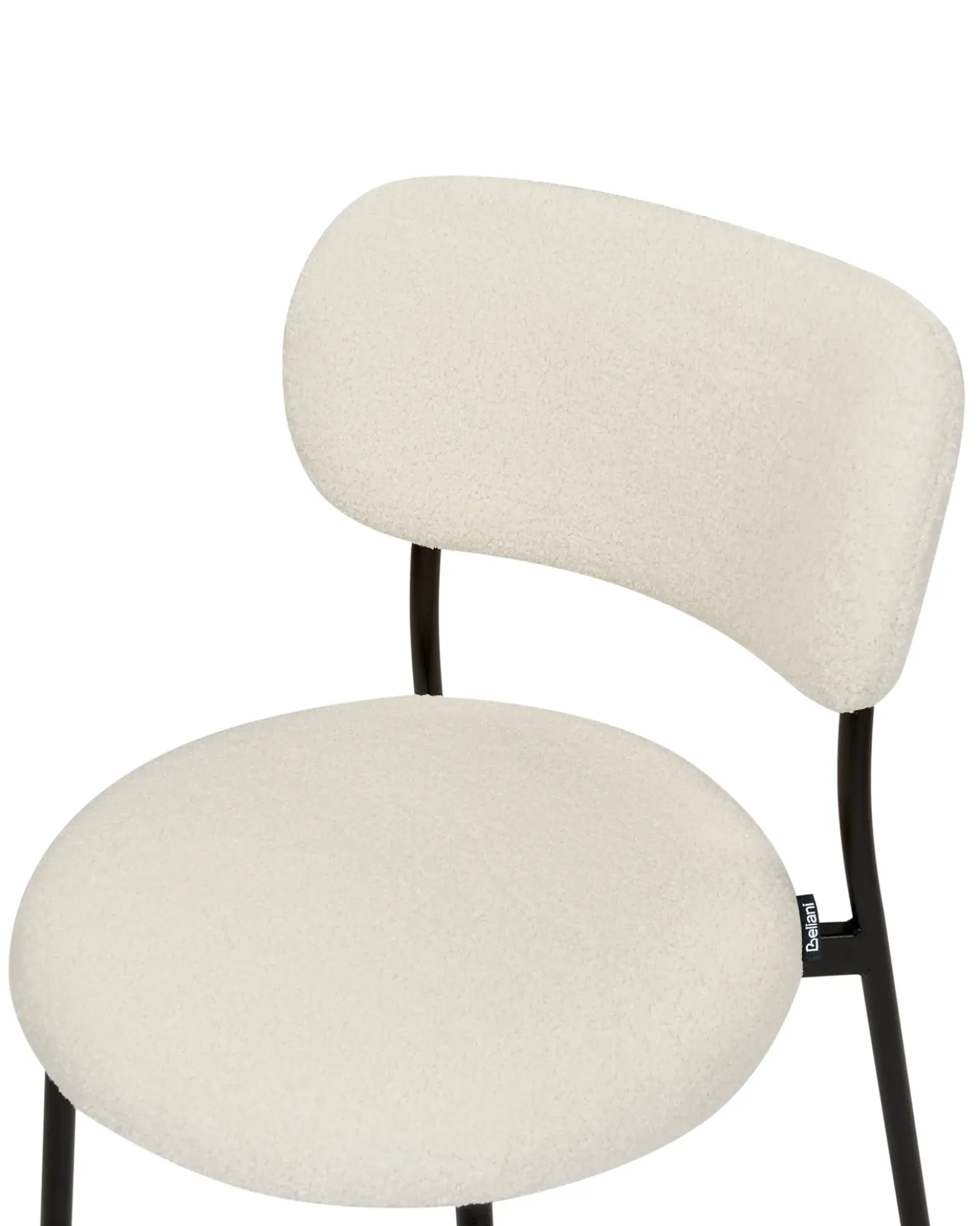 Set di 2 sedie da pranzo CASEY Bouclé Bianco sporco