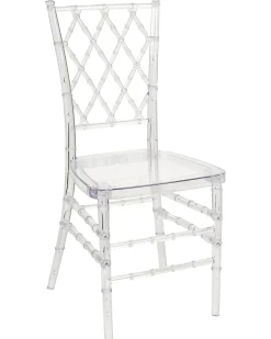 Set di 2 sedie da pranzo CLARION Trasparente