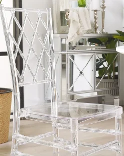 Set di 2 sedie da pranzo CLARION Trasparente