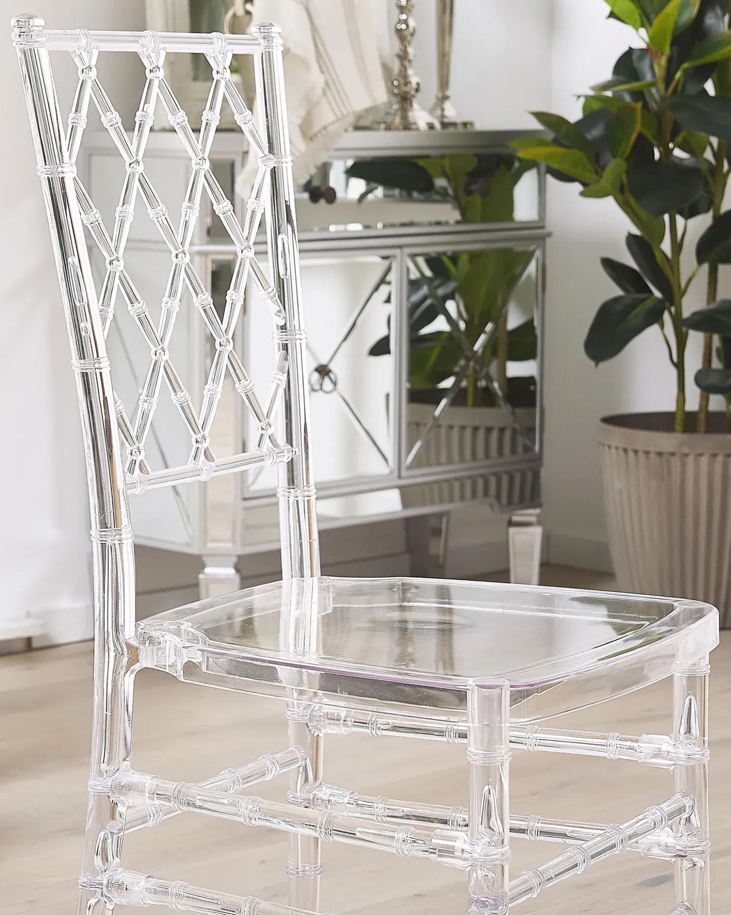 Set di 2 sedie da pranzo CLARION Trasparente