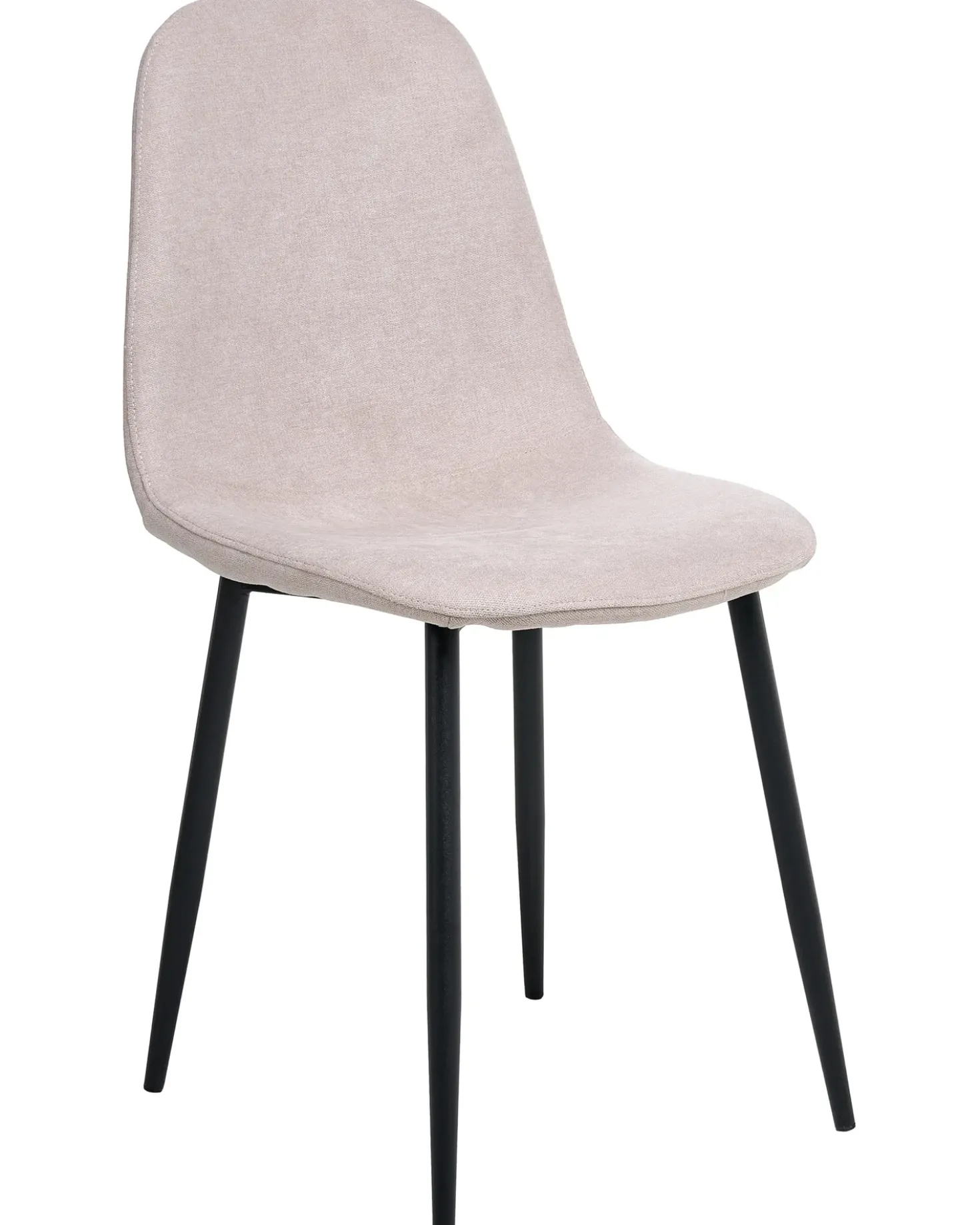 Set di 4 sedie da pranzo CRANDALL Tessuto Beige