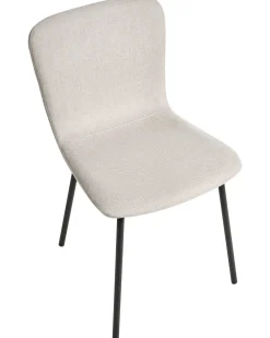 Set di 4 sedie da pranzo CALDWELL Tessuto Beige chiaro