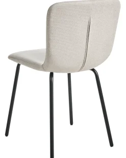 Set di 4 sedie da pranzo CALDWELL Tessuto Beige chiaro