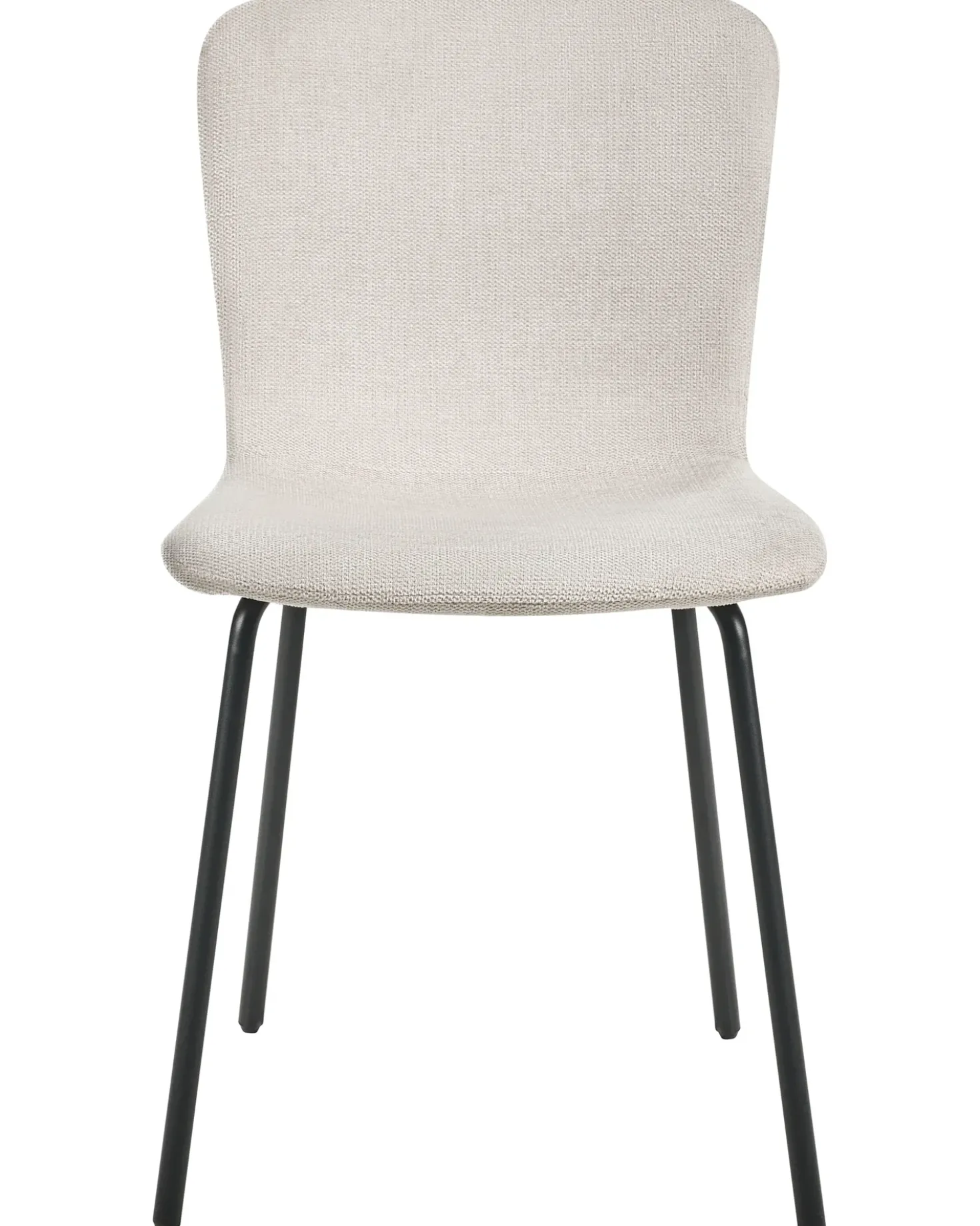 Set di 4 sedie da pranzo CALDWELL Tessuto Beige chiaro