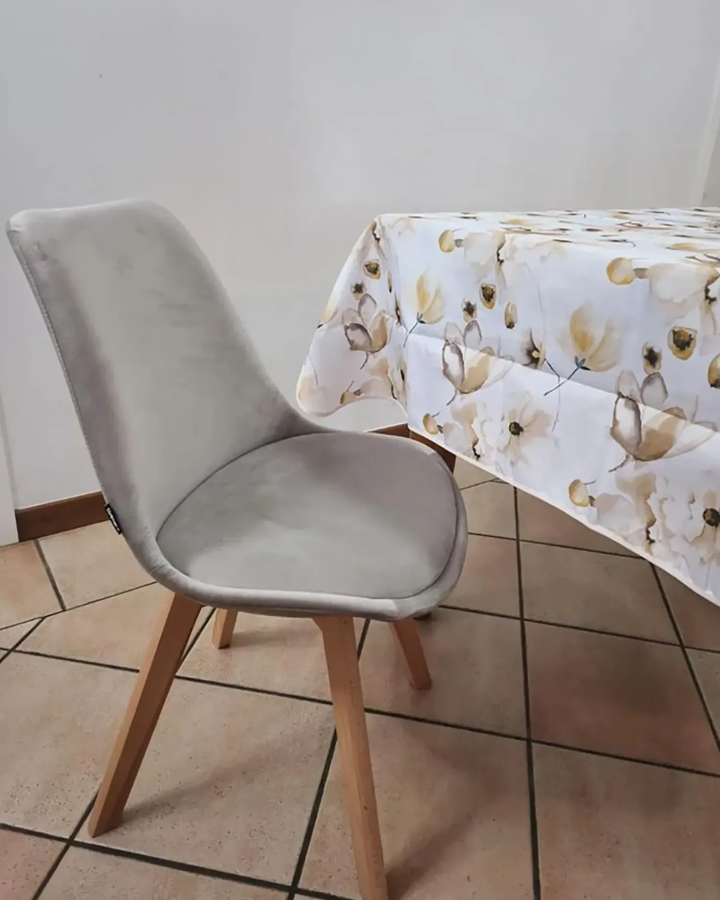Set di 2 sedie da pranzo DAKOTA II Velluto Grigio