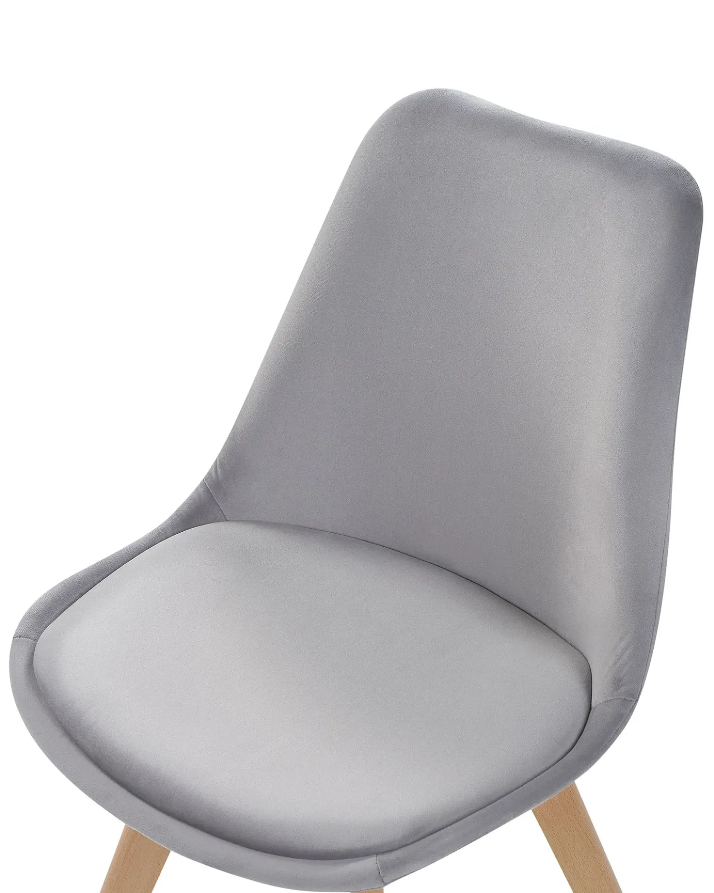 Set di 2 sedie da pranzo DAKOTA II Velluto Grigio