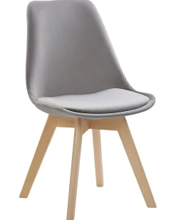 Set di 2 sedie da pranzo DAKOTA II Velluto Grigio