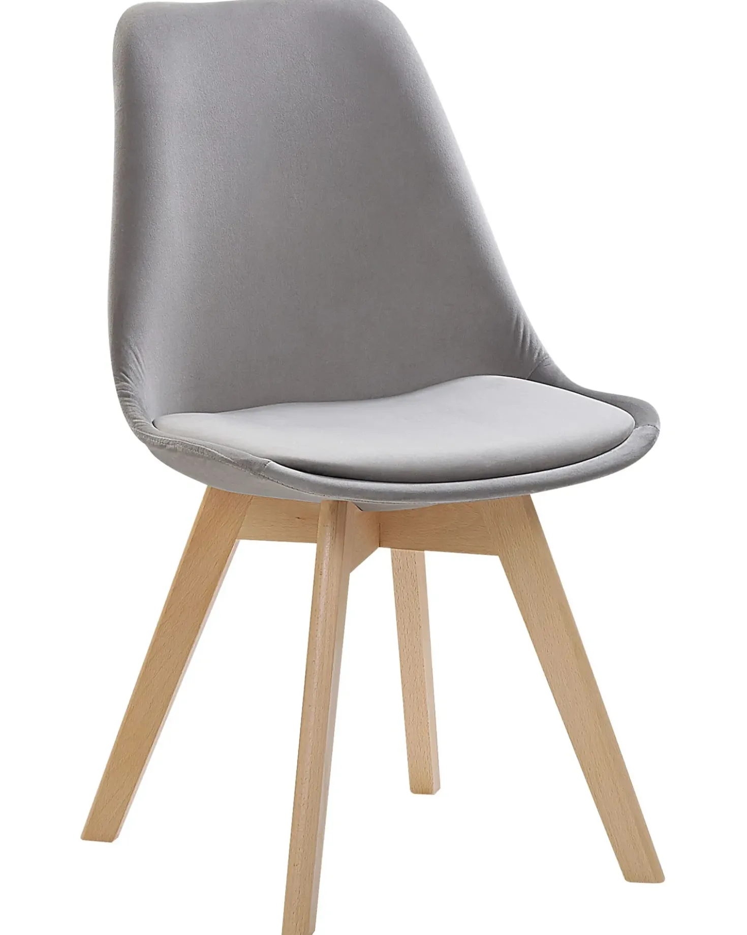 Set di 2 sedie da pranzo DAKOTA II Velluto Grigio