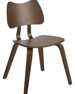 Set di 2 sedie da pranzo DIANA Legno Marrone scuro