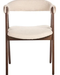 Set di 2 sedie da pranzo DAY Bouclé Marrone scuro/Beige