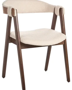 Set di 2 sedie da pranzo DAY Bouclé Marrone scuro/Beige