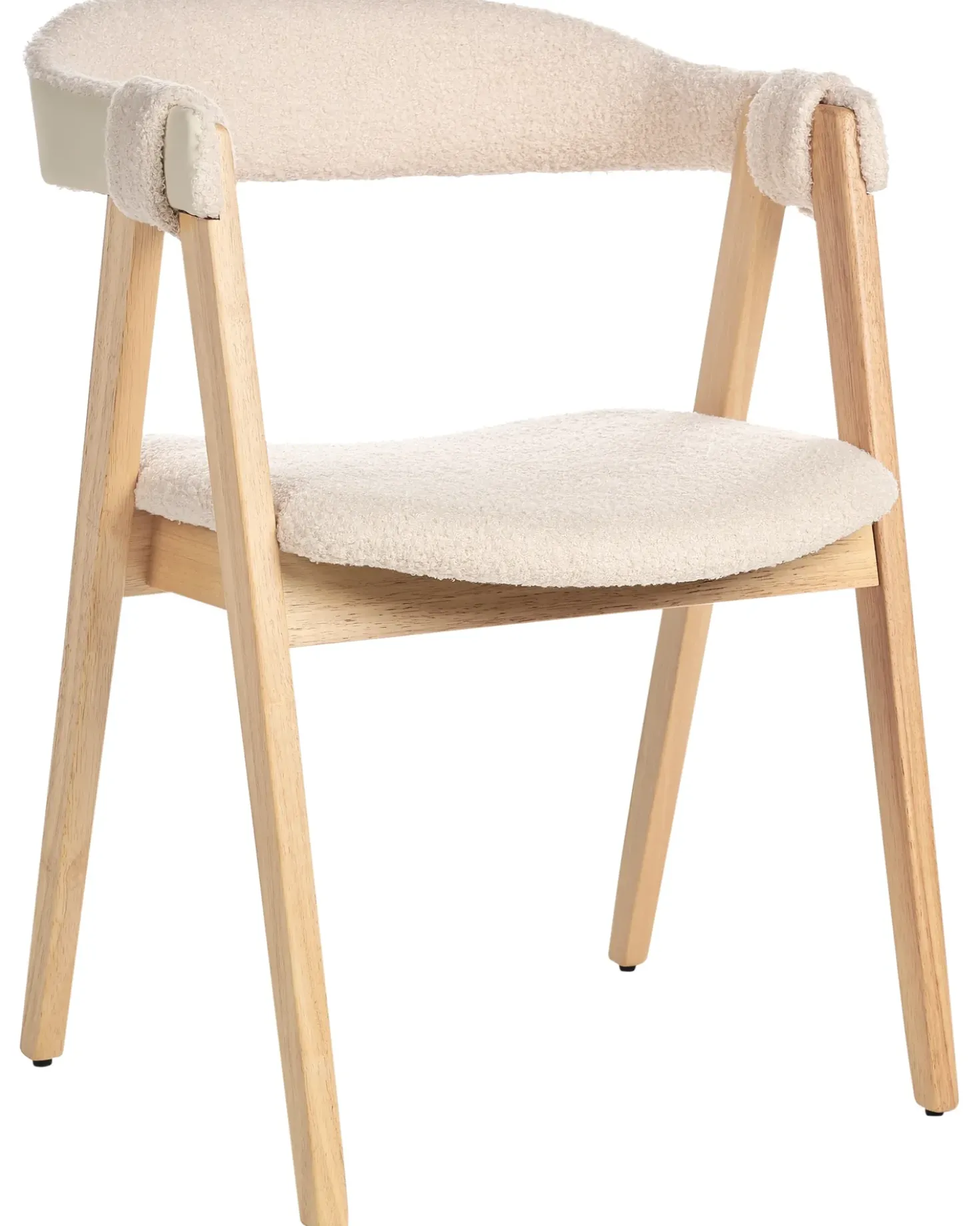 Set di 2 sedie da pranzo DAY Bouclé Marrone chiaro/Beige