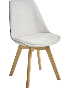 Set di 2 sedie da pranzo DAKOTA II Tessuto Bianco sporco