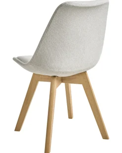 Set di 2 sedie da pranzo DAKOTA II Tessuto Bianco sporco