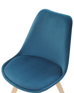 Set di 2 sedie da pranzo DAKOTA II Velluto Blu