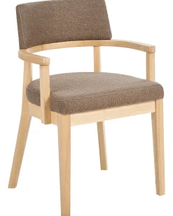 Set di 2 sedie da pranzo DALBO Bouclé Marrone chiaro/Tortora