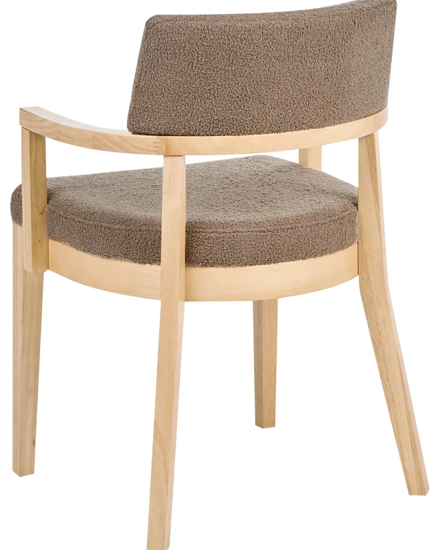 Set di 2 sedie da pranzo DALBO Bouclé Marrone chiaro/Tortora