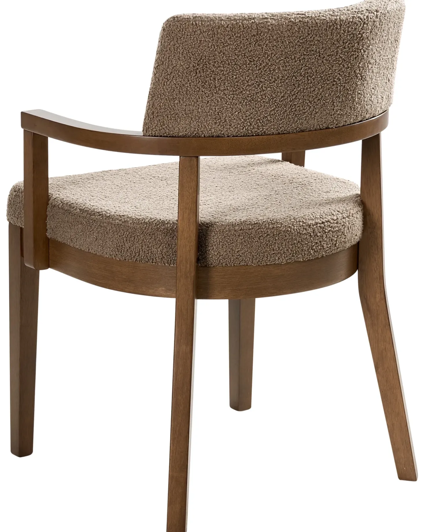 Set di 2 sedie da pranzo DALBO Bouclé Marrone/Tortora