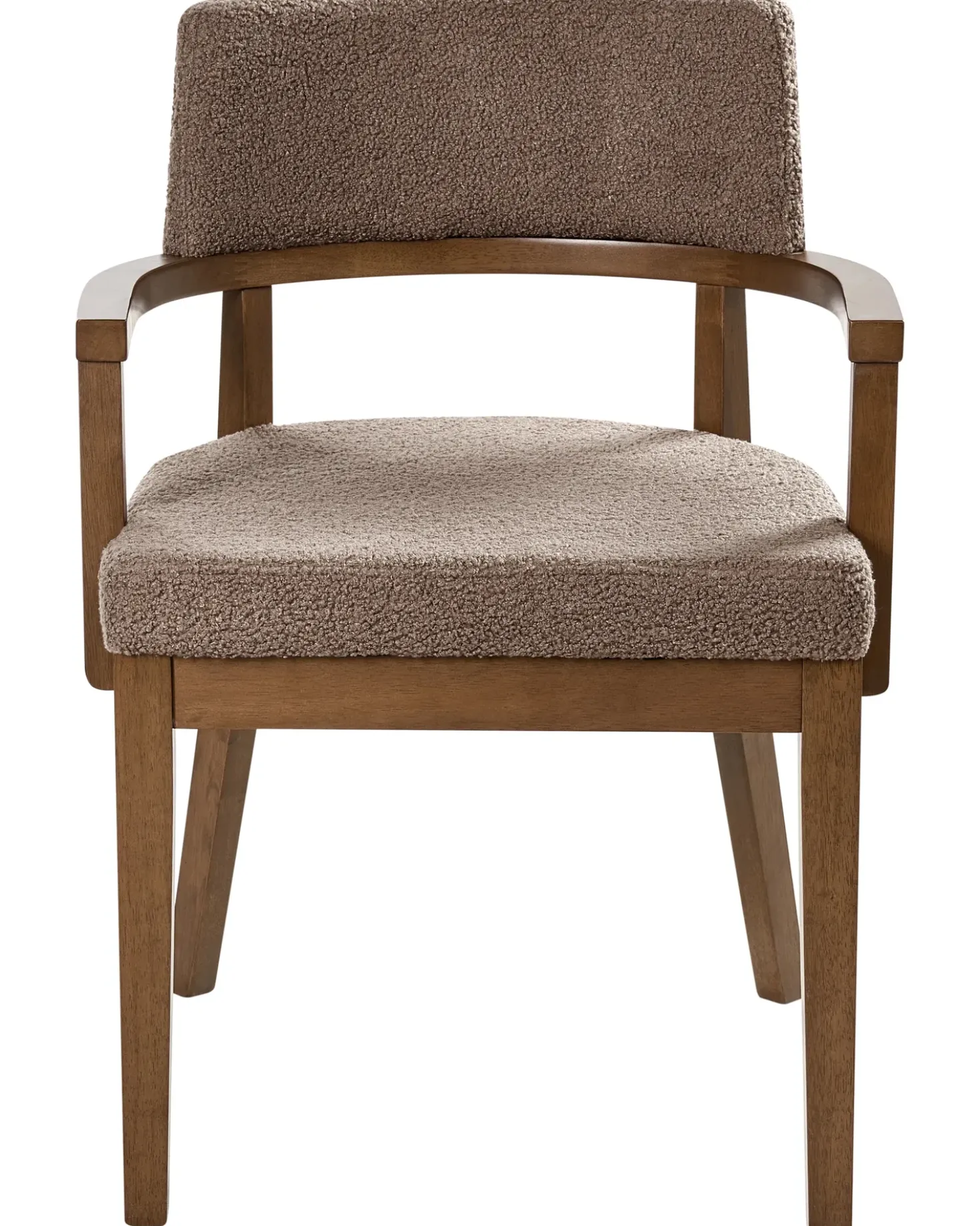 Set di 2 sedie da pranzo DALBO Bouclé Marrone/Tortora