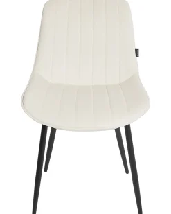 Set di 2 sedie da pranzo DUBROVNIK Velluto Beige chiaro