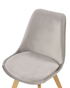 Set di 2 sedie da pranzo DAKOTA II Velluto Tortora