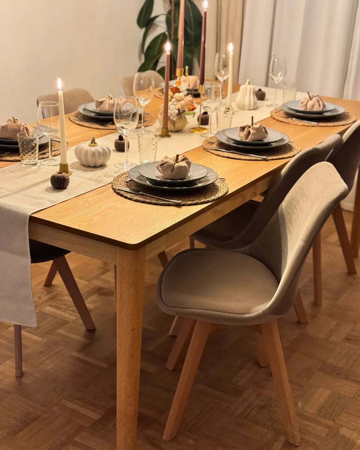 Set di 2 sedie da pranzo DAKOTA II Velluto Tortora