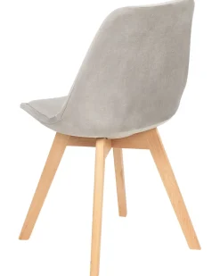 Set di 2 sedie da pranzo DAKOTA II Velluto Tortora