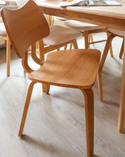 Set di 2 sedie da pranzo DIANA Legno Marrone chiaro